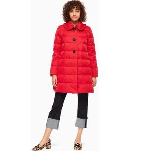 Kate Spade Jewel Button Puffer Coat